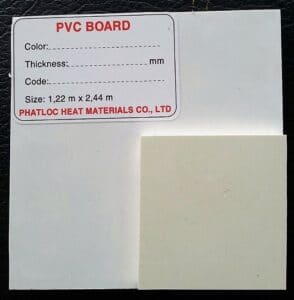 tính chất vật lý tấm nhựa PVC