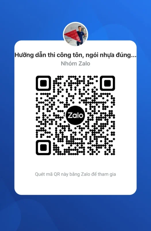 Nhóm hướng dẫn thi công Tôn, ngói nhựa đúng kỹ thuật