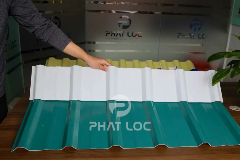 Tôn nhựa PVC/ASA 6 sóng