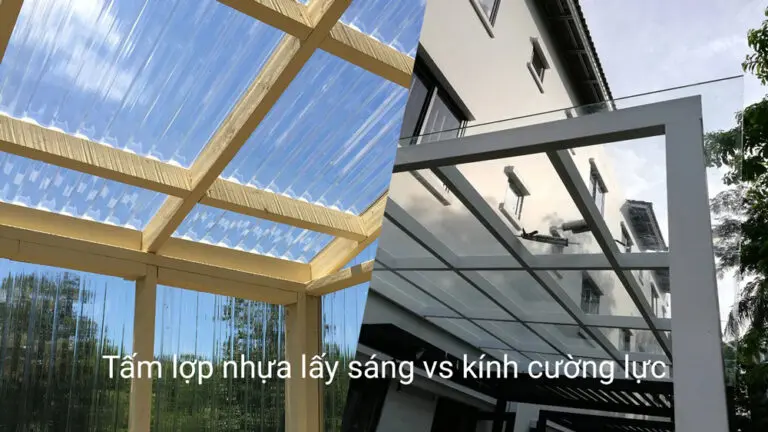 Mái Che Polycarbonate so với các loại mái khác