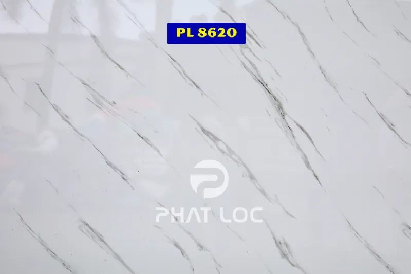 PVC vân đá trắng mẫu 8620 – Khói trắng phá cách