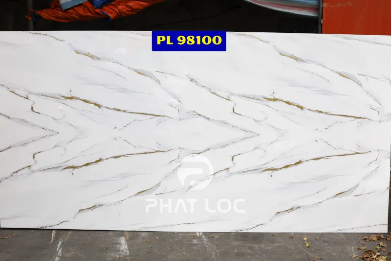 PVC vân đá trắng mẫu 98100 – Trắng kem ấm áp