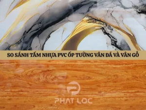 Tấm Nhựa PVC Ốp Tường Vân Đá Và Vân Gỗ: So Sánh Chi Tiết Xu Hướng 2025